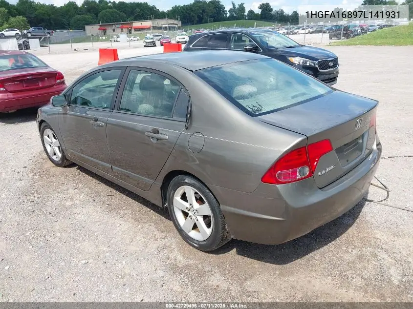 2007 Honda Civic Ex VIN: 1HGFA16897L141931 Lot: 42729496
