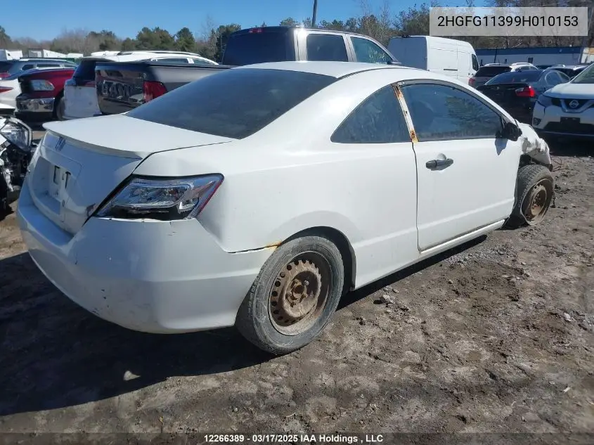 2HGFG11399H010153 2009 Honda Civic Dx-G