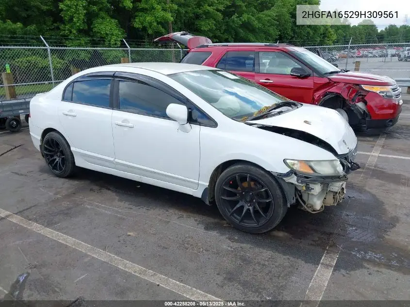 2009 Honda Civic Lx VIN: 2HGFA16529H309561 Lot: 42258208