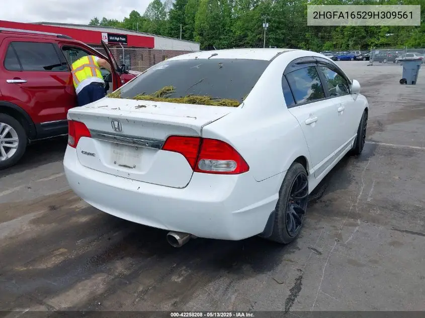 2009 Honda Civic Lx VIN: 2HGFA16529H309561 Lot: 42258208