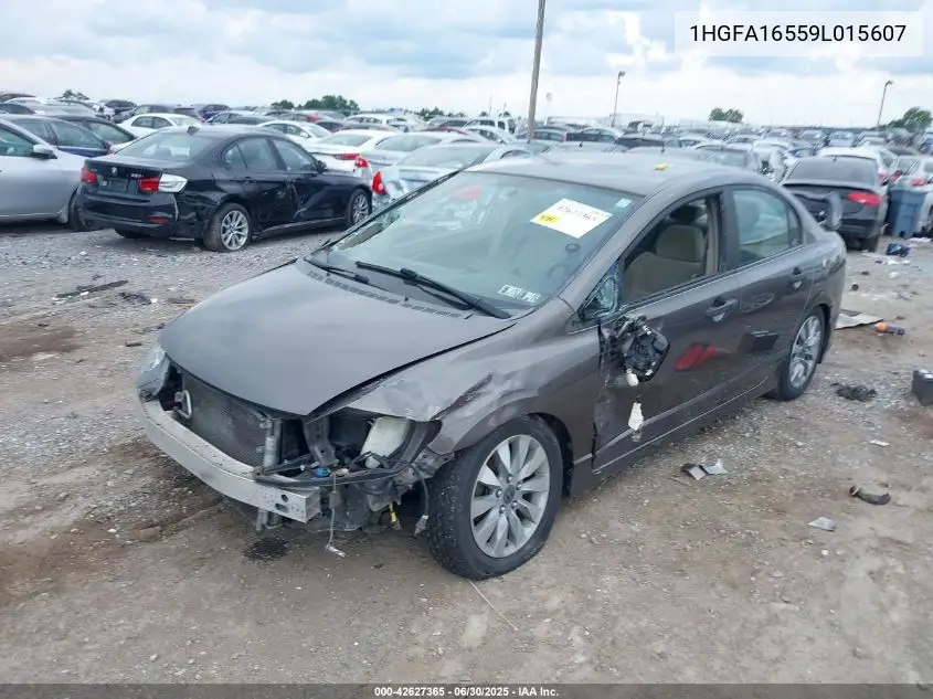 2009 Honda Civic Lx VIN: 1HGFA16559L015607 Lot: 42627365