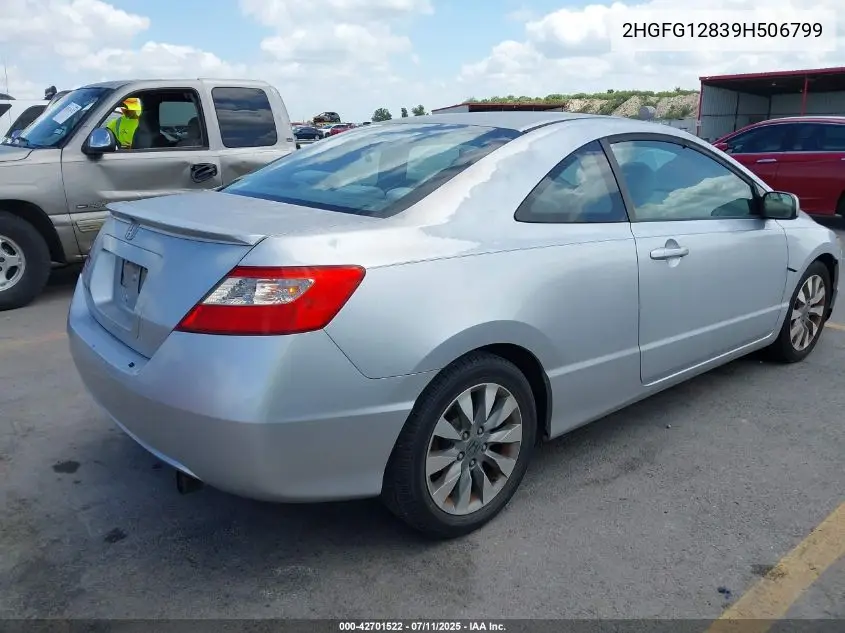 2009 Honda Civic Ex VIN: 2HGFG12839H506799 Lot: 42701522