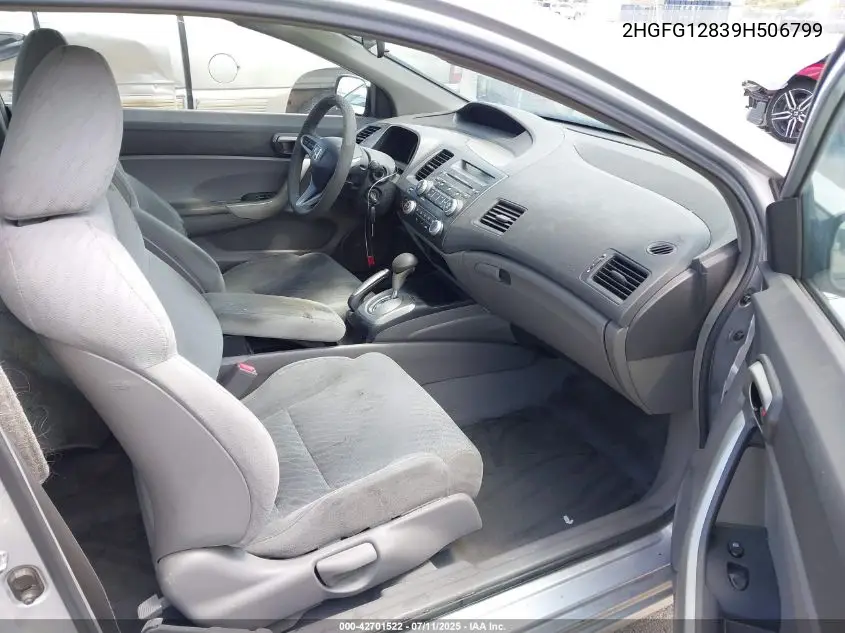 2009 Honda Civic Ex VIN: 2HGFG12839H506799 Lot: 42701522