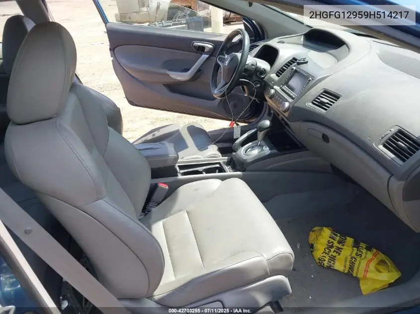 2009 Honda Civic Ex-L VIN: 2HGFG12959H514217 Lot: 42703255
