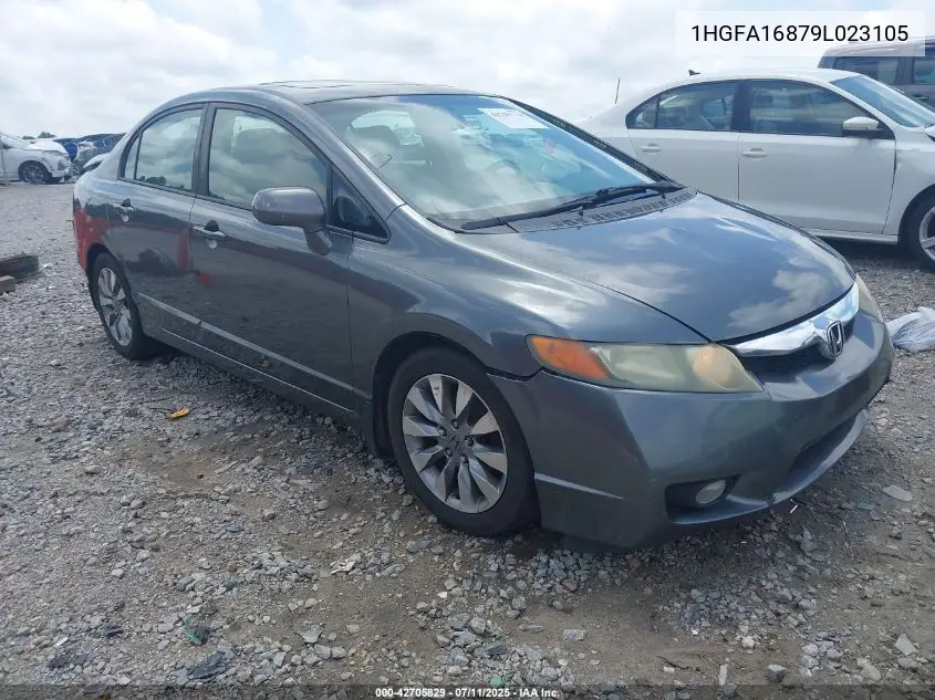 2009 Honda Civic Ex VIN: 1HGFA16879L023105 Lot: 42705829