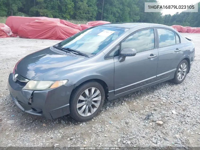 2009 Honda Civic Ex VIN: 1HGFA16879L023105 Lot: 42705829