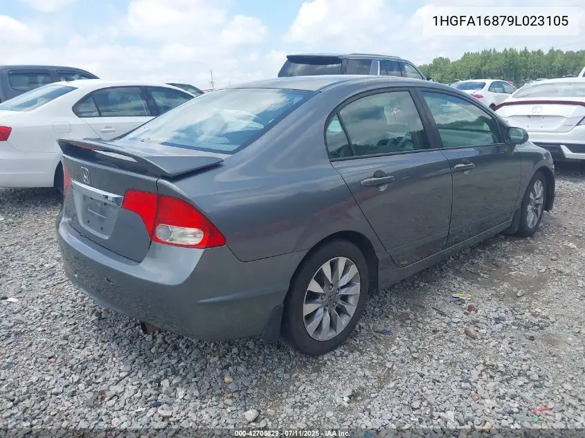 2009 Honda Civic Ex VIN: 1HGFA16879L023105 Lot: 42705829