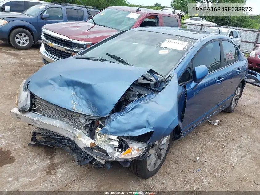 2009 Honda Civic Ex VIN: 19XFA16849E033873 Lot: 42723436