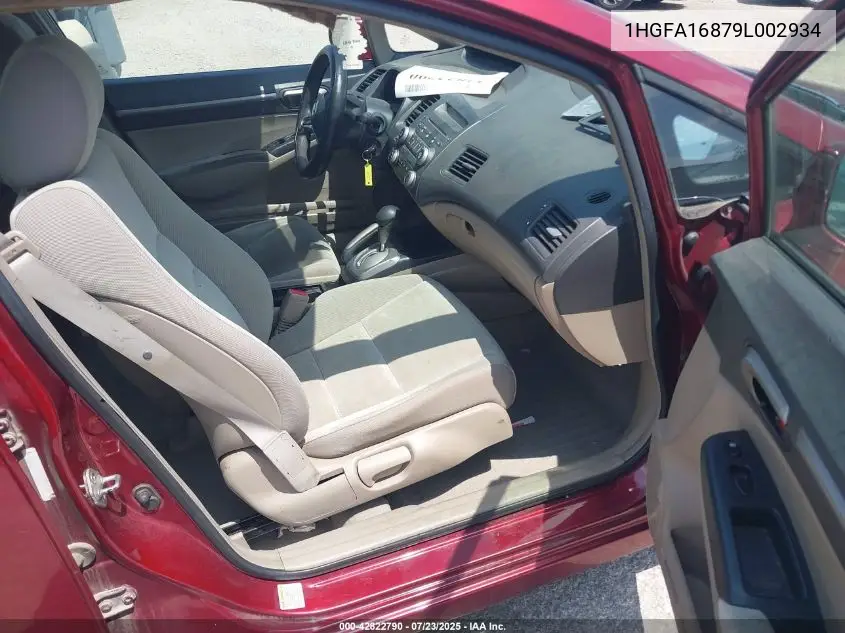 2009 Honda Civic Ex VIN: 1HGFA16879L002934 Lot: 42822790