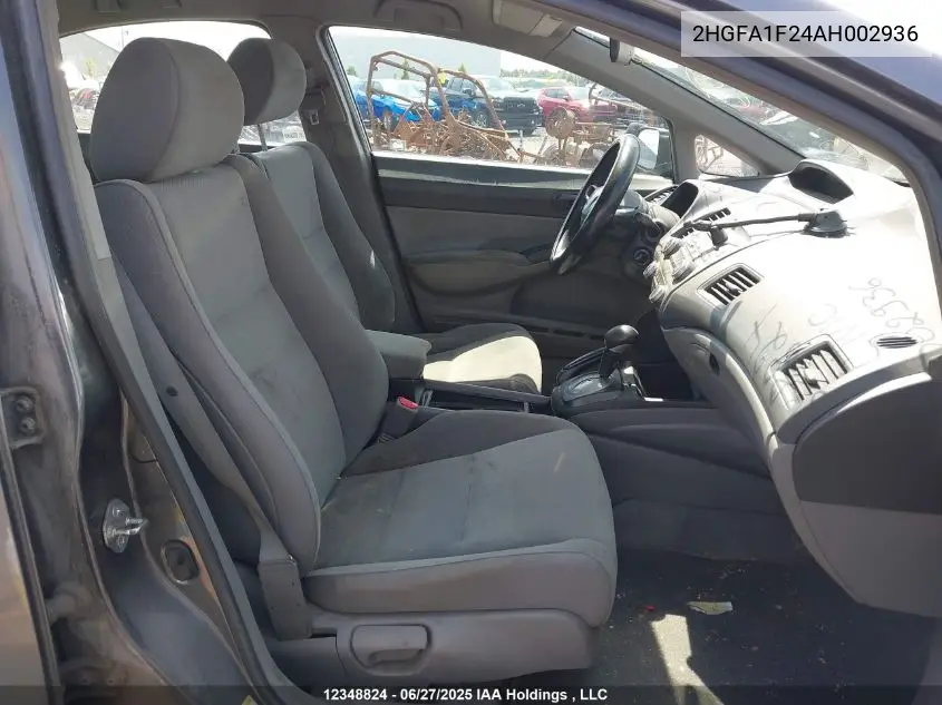 2010 Honda Civic Dx VIN: 2HGFA1F24AH002936 Lot: 12348824