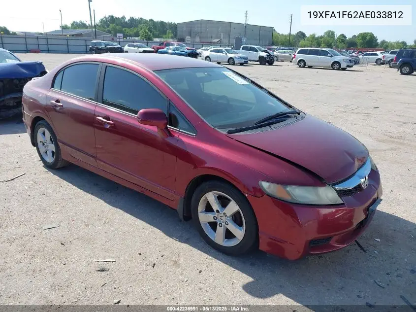 2010 Honda Civic Lx-S VIN: 19XFA1F62AE033812 Lot: 42236991