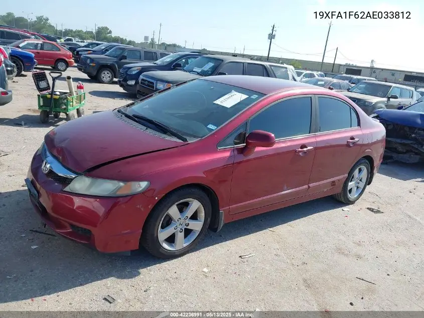 2010 Honda Civic Lx-S VIN: 19XFA1F62AE033812 Lot: 42236991