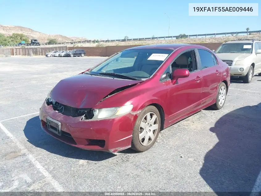 2010 Honda Civic Lx VIN: 19XFA1F55AE009446 Lot: 42598585