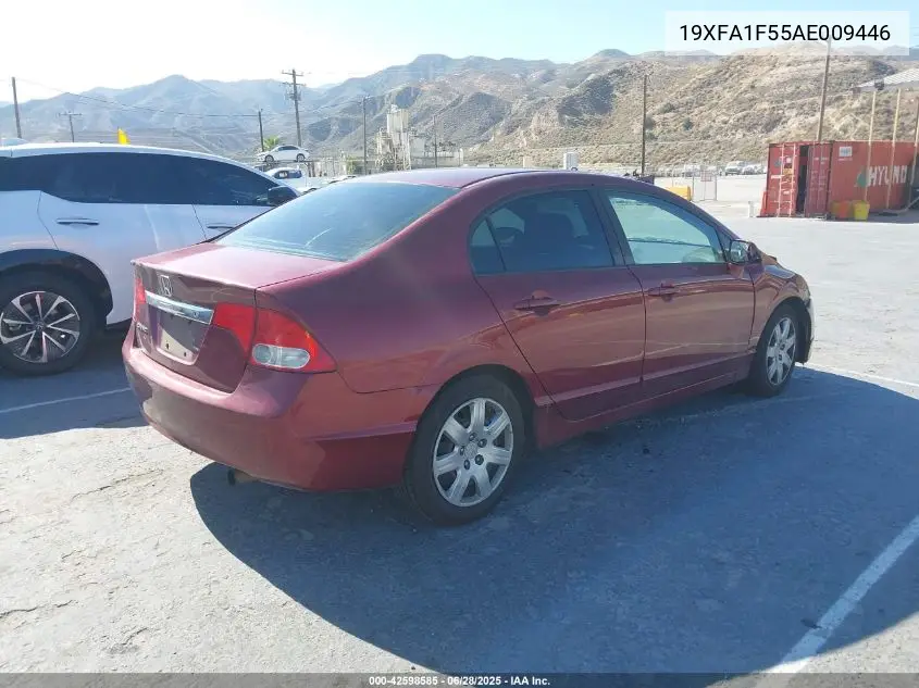 2010 Honda Civic Lx VIN: 19XFA1F55AE009446 Lot: 42598585
