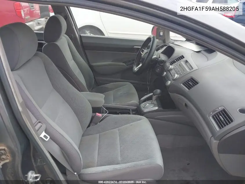 2010 Honda Civic Lx VIN: 2HGFA1F59AH588205 Lot: 42822474