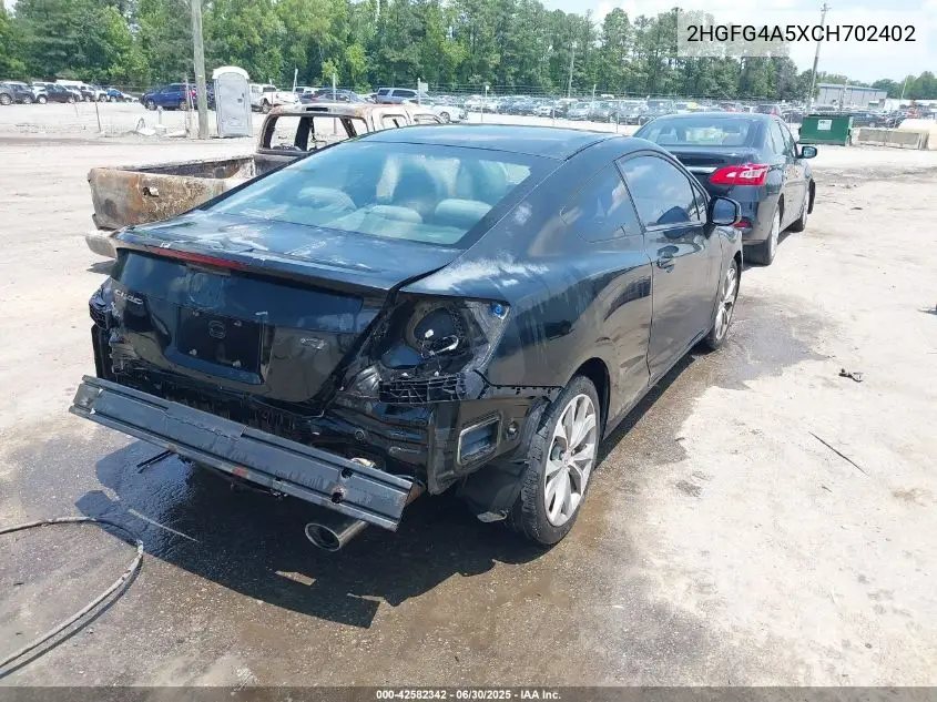 2012 Honda Civic Si VIN: 2HGFG4A5XCH702402 Lot: 42582342