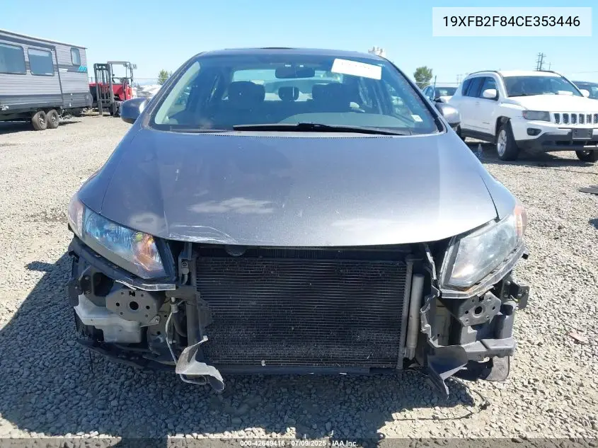 2012 Honda Civic Ex VIN: 19XFB2F84CE353446 Lot: 42649416