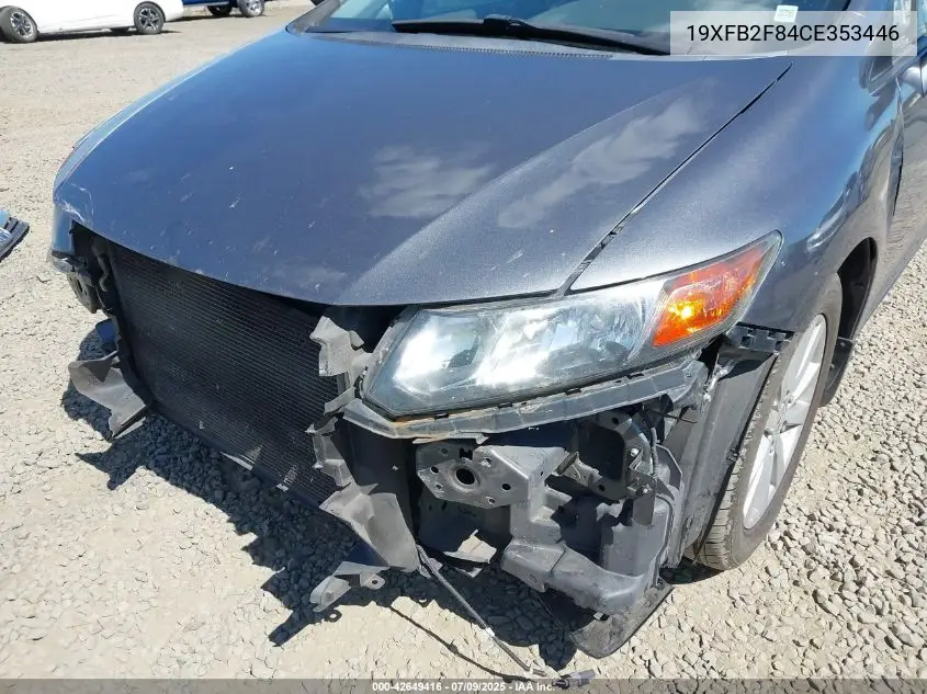 2012 Honda Civic Ex VIN: 19XFB2F84CE353446 Lot: 42649416