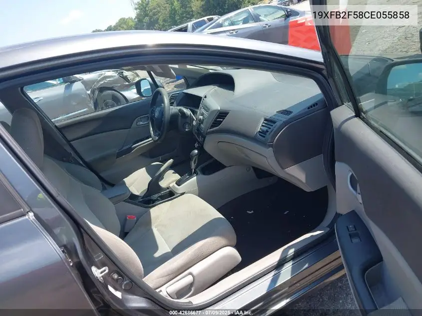 2012 Honda Civic Lx VIN: 19XFB2F58CE055858 Lot: 42686677
