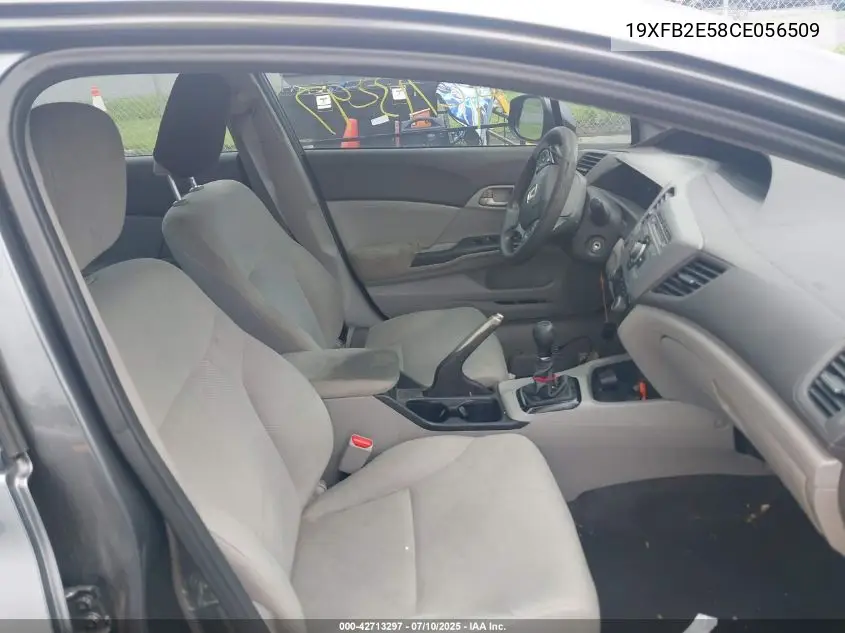 2012 Honda Civic Lx VIN: 19XFB2E58CE056509 Lot: 42713297