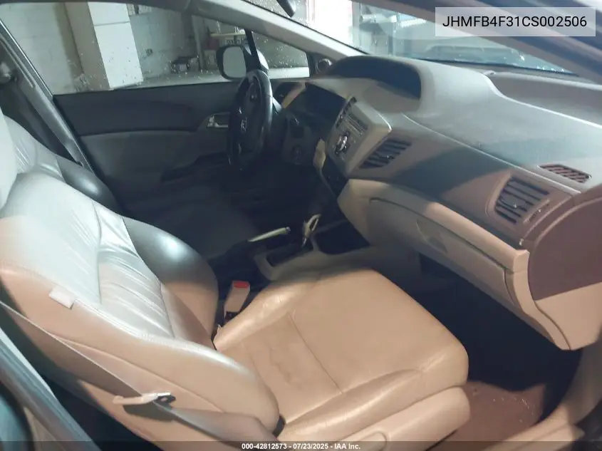 2012 Honda Civic Hybrid VIN: JHMFB4F31CS002506 Lot: 42812573
