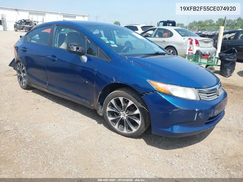 2012 Honda Civic Lx VIN: 19XFB2F55CE074920 Lot: 42819297