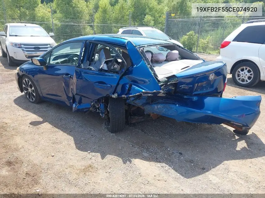 2012 Honda Civic Lx VIN: 19XFB2F55CE074920 Lot: 42819297
