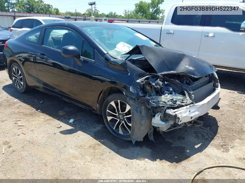 2013 Honda Civic Ex VIN: 2HGFG3B89DH522347 Lot: 42675797