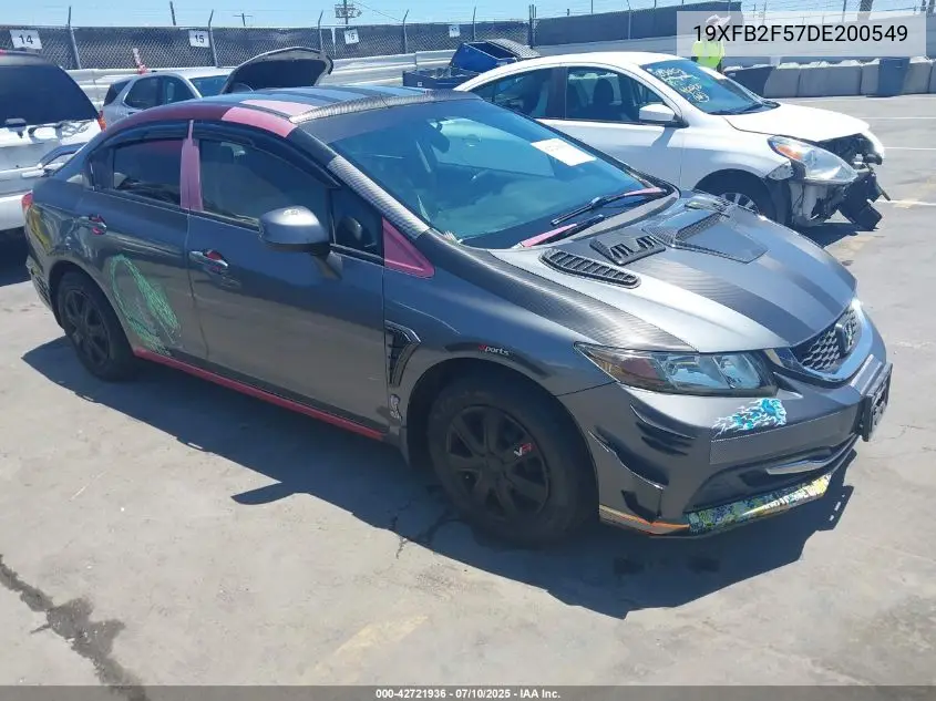 2013 Honda Civic Lx VIN: 19XFB2F57DE200549 Lot: 42721936
