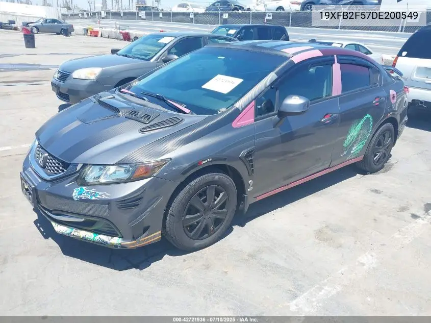 2013 Honda Civic Lx VIN: 19XFB2F57DE200549 Lot: 42721936