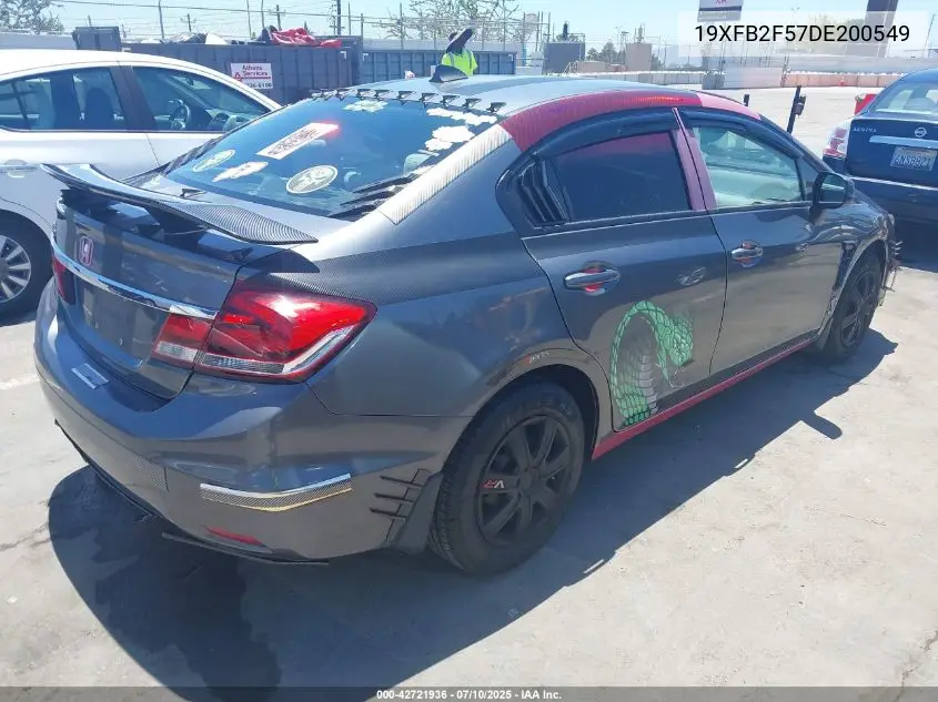 2013 Honda Civic Lx VIN: 19XFB2F57DE200549 Lot: 42721936