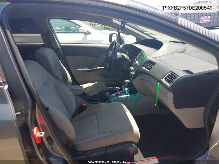 2013 Honda Civic Lx VIN: 19XFB2F57DE200549 Lot: 42721936