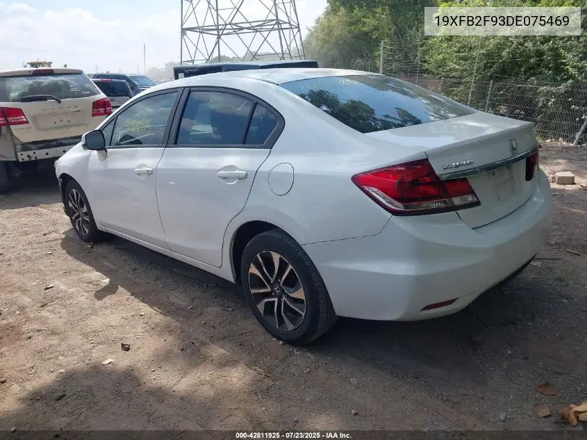 2013 Honda Civic Ex-L VIN: 19XFB2F93DE075469 Lot: 42811925