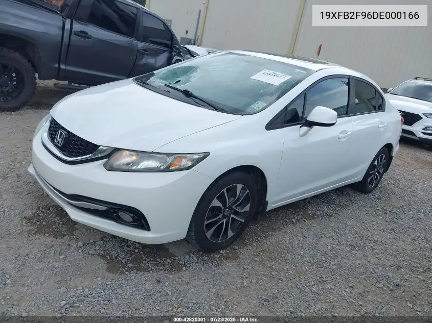 2013 Honda Civic Ex-L VIN: 19XFB2F96DE000166 Lot: 42820301