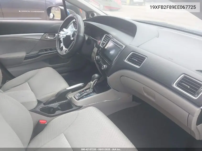 2014 Honda Civic Ex VIN: 19XFB2F89EE067725 Lot: 42157230
