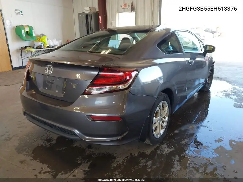 2014 Honda Civic Lx VIN: 2HGFG3B55EH513376 Lot: 42674089