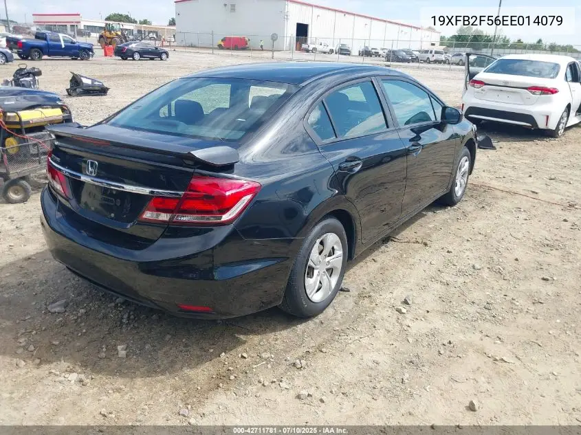 2014 Honda Civic Lx VIN: 19XFB2F56EE014079 Lot: 42711781
