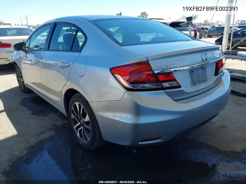 2015 Honda Civic Ex VIN: 19XFB2F89FE002391 Lot: 42592837
