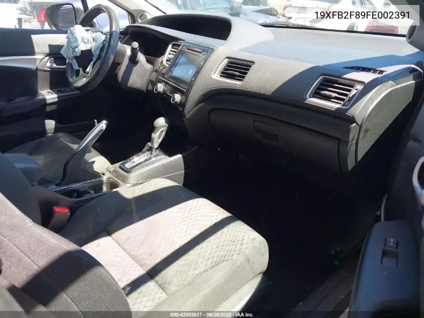 2015 Honda Civic Ex VIN: 19XFB2F89FE002391 Lot: 42592837