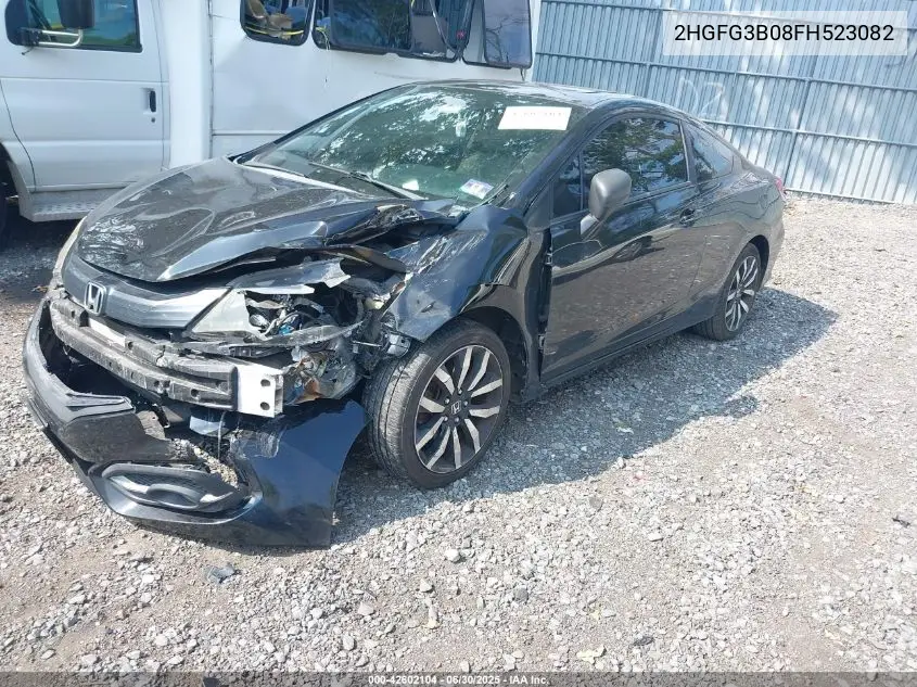 2015 Honda Civic Ex-L VIN: 2HGFG3B08FH523082 Lot: 42602104