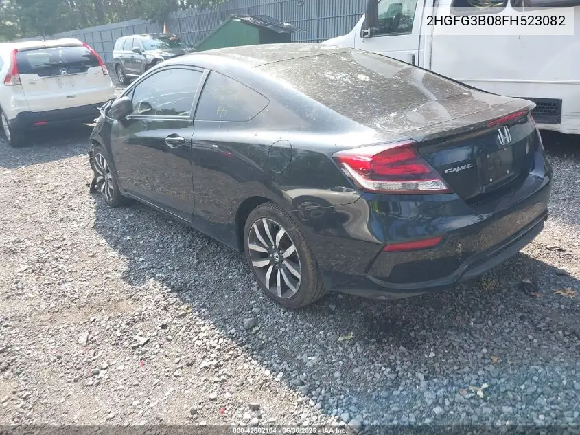2015 Honda Civic Ex-L VIN: 2HGFG3B08FH523082 Lot: 42602104