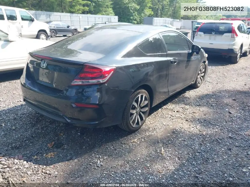 2015 Honda Civic Ex-L VIN: 2HGFG3B08FH523082 Lot: 42602104