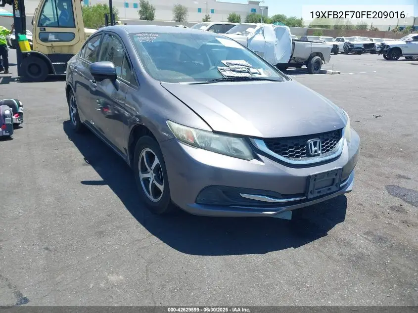 2015 Honda Civic Se VIN: 19XFB2F70FE209016 Lot: 42629599