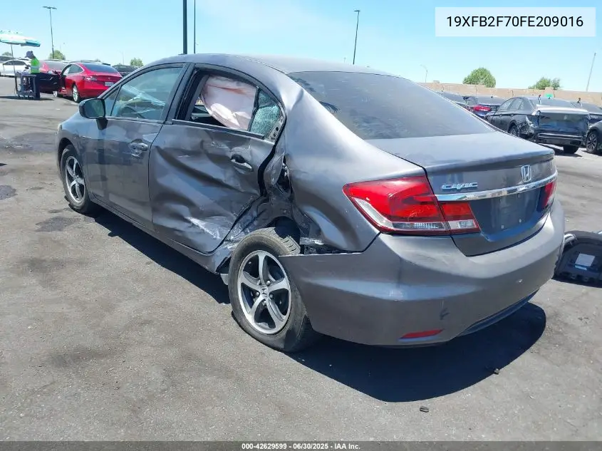 2015 Honda Civic Se VIN: 19XFB2F70FE209016 Lot: 42629599