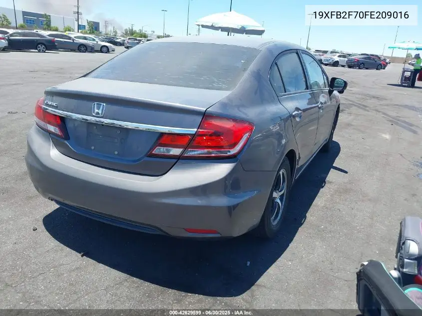 2015 Honda Civic Se VIN: 19XFB2F70FE209016 Lot: 42629599