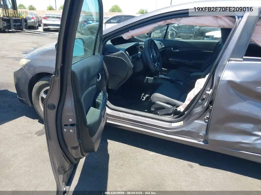 2015 Honda Civic Se VIN: 19XFB2F70FE209016 Lot: 42629599