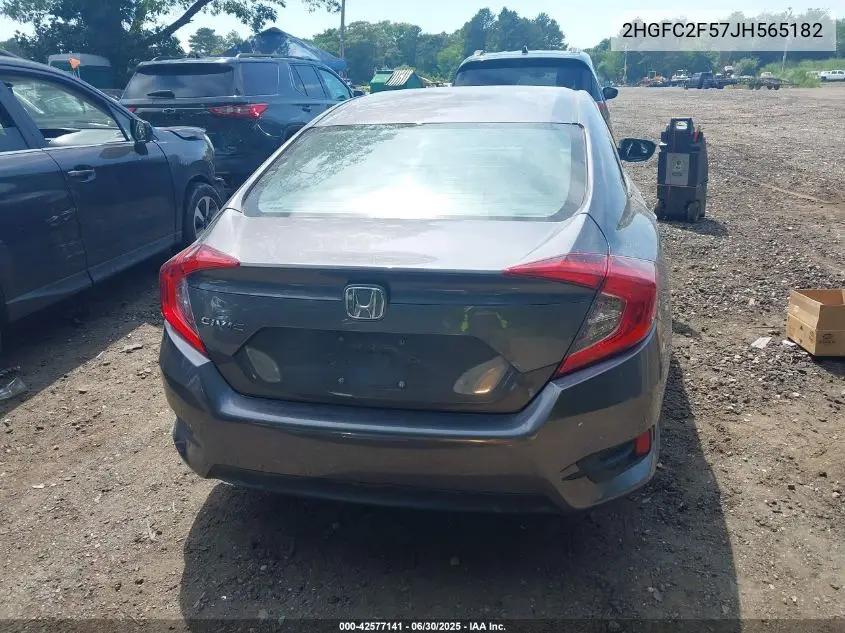 2018 Honda Civic Lx VIN: 2HGFC2F57JH565182 Lot: 42577141