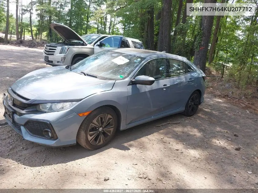 2019 Honda Civic Ex VIN: SHHFK7H64KU207712 Lot: 42623827