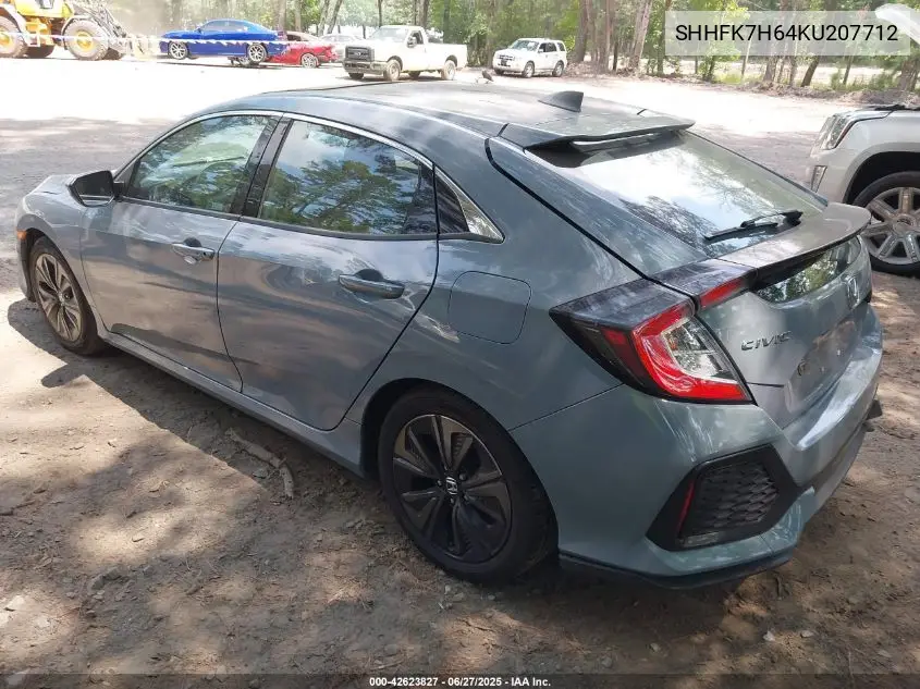 2019 Honda Civic Ex VIN: SHHFK7H64KU207712 Lot: 42623827