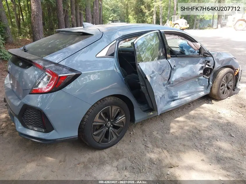 2019 Honda Civic Ex VIN: SHHFK7H64KU207712 Lot: 42623827